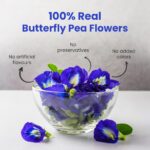 BLUE TEA - Butterfly Pea Flower Tea - 30gm - 30 Cups | SUPER ANTI-OXIDANT | Caffeine Free - Flower Based - Herbal Tea - Relieves Stress - Non GMO - Vegan | Eco-Conscious Pet Jar