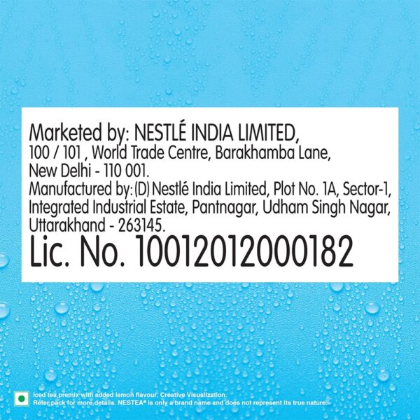 Nestea Powder Instant Iced Tea, Lemon Flavour | Refreshingly Good Taste | Source Of Vitamin C, Black Tea, 400 Gram