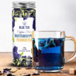 BLUE TEA - Butterfly Pea Flower Tea - 30gm - 30 Cups | SUPER ANTI-OXIDANT | Caffeine Free - Flower Based - Herbal Tea - Relieves Stress - Non GMO - Vegan | Eco-Conscious Pet Jar