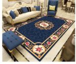 Sara Carpets Persian Erased Collection 7x10 Feet (210x300cm) Woolen Carpet for Living Room Bedroom Floor and Hall Color Cobalt 27