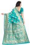 C J Enterprise Women's Pure Kanjivaram Soft Silk Saree for Wedding With Blouse Piece (Pan Butti)