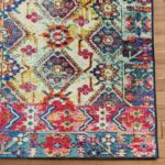 Status Contract 3 x 5 Feet Multi Printed Vintage Persian Carpet Rug Runner for Bedroom/Living Area/Home with Anti Slip Backing