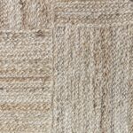 HOMDECLOYAL Jute Braided Natural Rectangular Rug Hand Woven & Reversible For Living Room Kitchen Entryway Rug, Jute Burlap Braided Rug, Farmhouse Rag Rug, Rustic Rug (Jute012, 5 Ft X 7 Ft-Rug/Carpet)